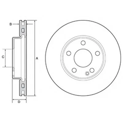 Тормозной диск DELPHI купить