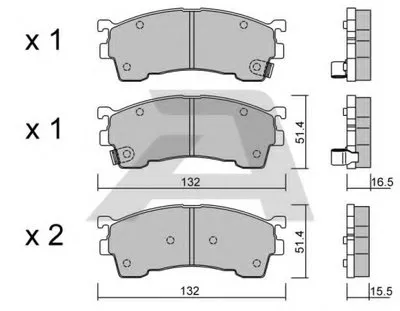 Комплект тормозных колодок, дисковый тормоз AISIN купить