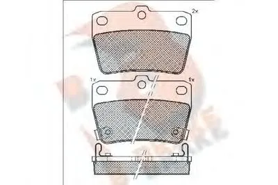 Комплект тормозных колодок, дисковый тормоз R BRAKE купить