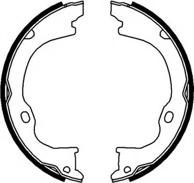 Комплект тормозных колодок, стояночная тормозная система HELLA купить