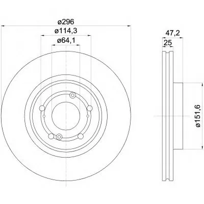 Тормозной диск HELLA купить