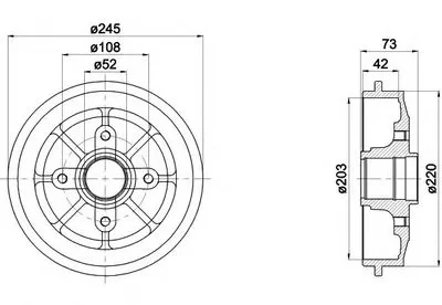 Тормозной барабан HELLA купить