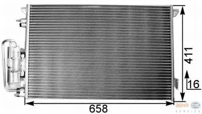 Конденсатор, кондиционер BEHR HELLA SERVICE HELLA купить