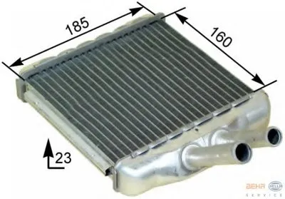 Теплообменник, отопление салона BEHR HELLA SERVICE HELLA купить