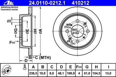 Тормозной диск ATE купить