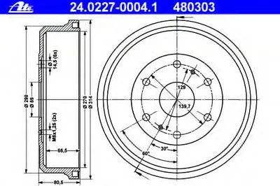 Тормозной барабан ATE купить