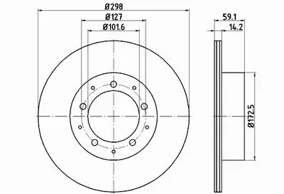 Тормозной диск PRO TEXTAR купить