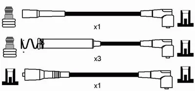 Комплект проводов зажигания NGK купить