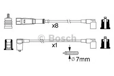 Комплект проводов зажигания BOSCH купить