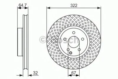 Тормозной диск BOSCH купить