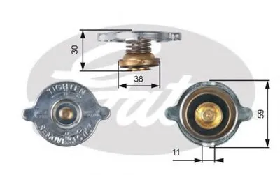 Пробка радиатора GATES купить