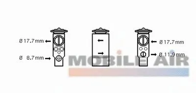 Расширительный клапан, кондиционер VAN WEZEL купить