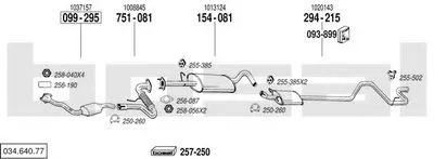 Система выпуска ОГ BOSAL купить