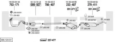 Система выпуска ОГ BOSAL купить