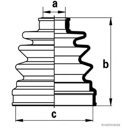 Комплект пылника, приводной вал HERTH+BUSS JAKOPARTS купить