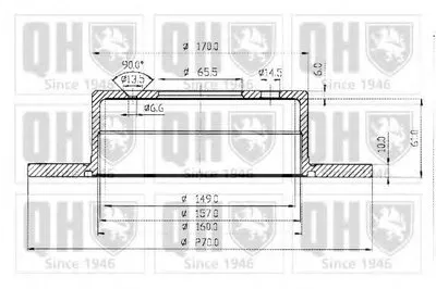Тормозной диск QUINTON HAZELL купить