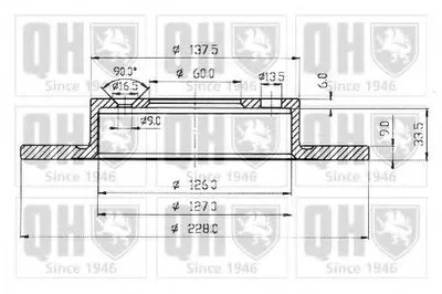 Тормозной диск QUINTON HAZELL купить