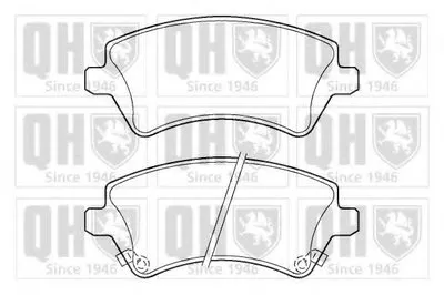 Комплект тормозных колодок, дисковый тормоз QUINTON HAZELL купить