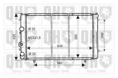 Радиатор, охлаждение двигателя QUINTON HAZELL купить