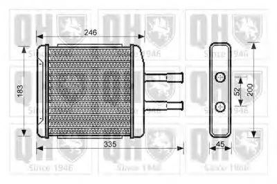 Теплообменник, отопление салона QUINTON HAZELL купить