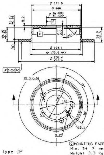 Тормозной диск COATED DISC LINE BREMBO купить