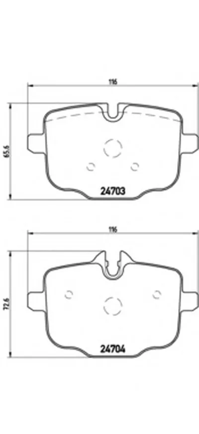 Комплект тормозных колодок, дисковый тормоз BREMBO купить
