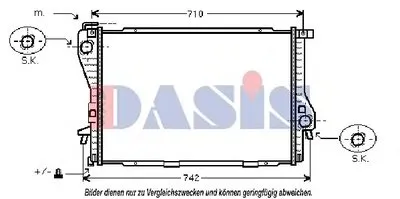 Радиатор, охлаждение двигателя AKS DASIS купить