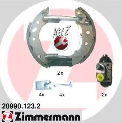 Комплект тормозных колодок KIT Z ZIMMERMANN купить
