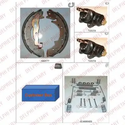 Комплект тормозных колодок DELPHI купить