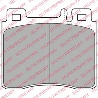 Комплект тормозных колодок, дисковый тормоз DELPHI купить
