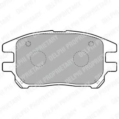 Комплект тормозных колодок, дисковый тормоз DELPHI купить