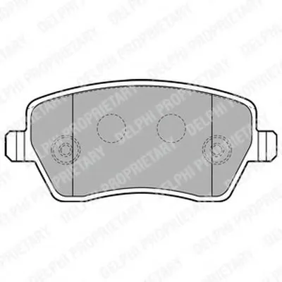 Комплект тормозных колодок, дисковый тормоз DELPHI купить