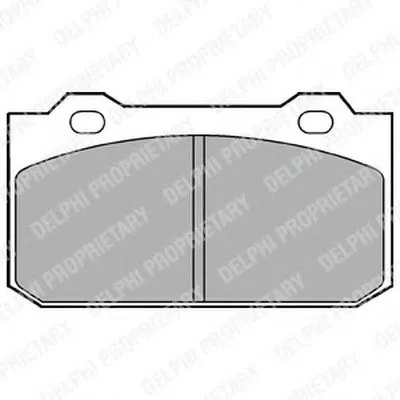 Комплект тормозных колодок, дисковый тормоз DELPHI купить