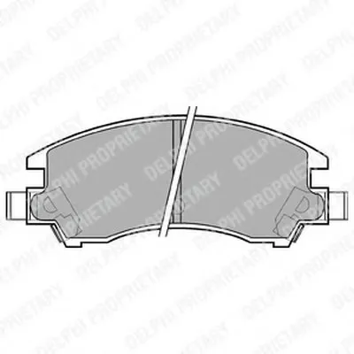 Комплект тормозных колодок, дисковый тормоз DELPHI купить