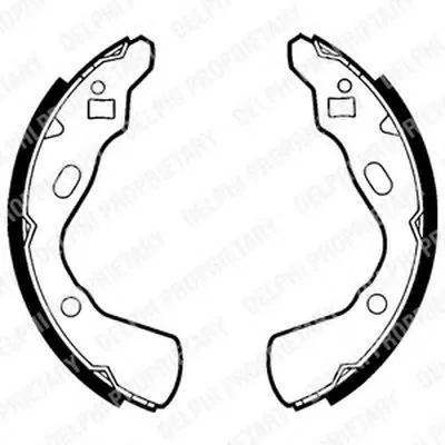 Комплект тормозных колодок DELPHI купить