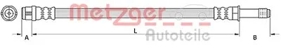 Тормозной шланг METZGER купить