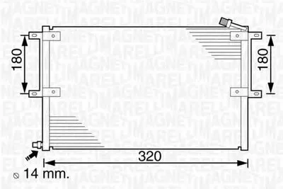 Конденсатор, кондиционер MAGNETI MARELLI купить