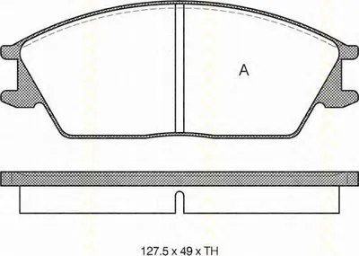 Комплект тормозных колодок, дисковый тормоз TRISCAN купить