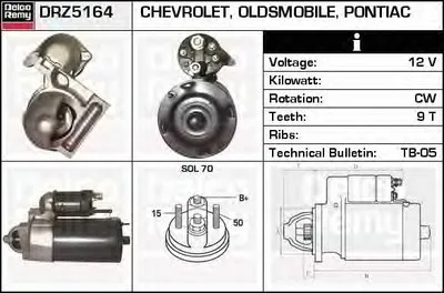 Стартер Remanufactured REMY (Light Duty) DELCO REMY купить
