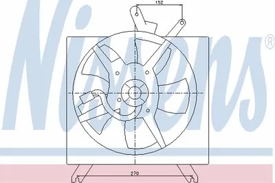 Вентилятор, охлаждение двигателя NISSENS купить