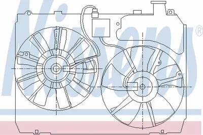 Вентилятор, охлаждение двигателя NISSENS купить