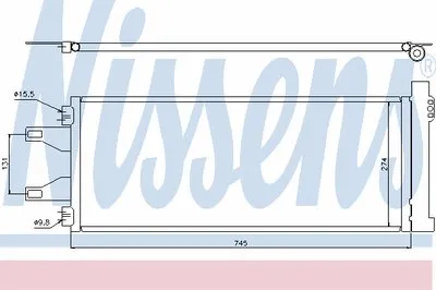 Конденсатор, кондиционер NISSENS купить