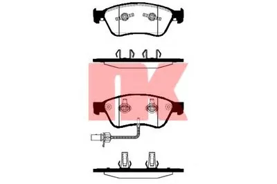 Комплект тормозных колодок, дисковый тормоз NK купить