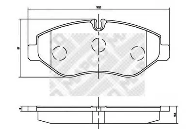 Комплект тормозных колодок, дисковый тормоз MAPCO купить