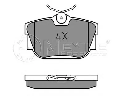 Комплект тормозных колодок, дисковый тормоз MEYLE купить