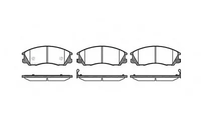 Комплект тормозных колодок, дисковый тормоз REMSA купить