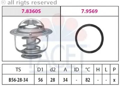 Термостат, охлаждающая жидкость FACET купить