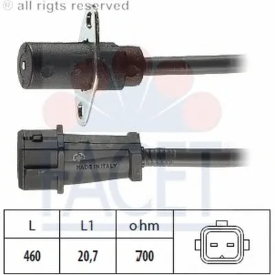 Датчик импульсов; Датчик импульсов, маховик; Датчик частоты вращения, управление двигателем FACET купить