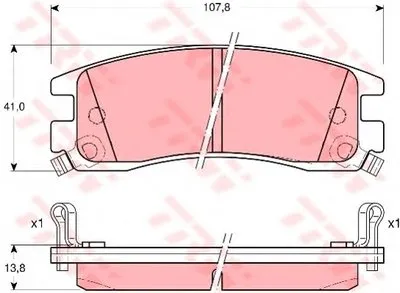 Комплект тормозных колодок, дисковый тормоз TRW купить