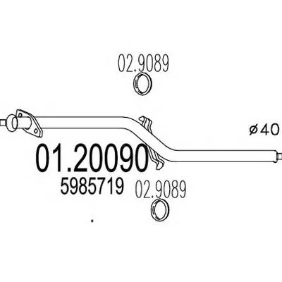 Труба выхлопного газа MTS купить
